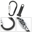 Hjälmlås T-stång passar upp till 1 1/2 tums styre motorcykel cykel skoter krom