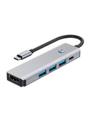 5-in-1-Typ-C + USB3.0 * 1 + USB2.0 * 2 + HDMI + PD100W-Schnittstellen-Hub-Adapter für MacBook