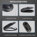 Benz GLC GLK CLS Leder Legierung Aluminium TPU Autoschlüssel Weiß Fall Abdeckung