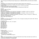 Juego de sellado de bomba de vacío/Reemplazo del sello de reconstrucción para Mercedes-Benz C230 C280 C300