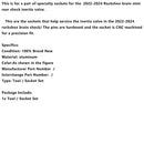 RockShox Brain Inertia Valve Tool 2022-2024 – Steckschlüsselsatz für Specialized MINI Dämpfer