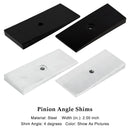 2 STÜCKE 2 ""Breite 4°Grad Stahl Blattfeder Grad Shims