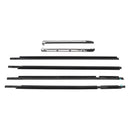 2003–2009 Toyota Lexus GX470 6 Stück Viertel &amp; Tür Gürtel Moulding Dichtungsstreifen