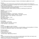 2006-2015 Mazda MX-5 Miata 2.0L Front Differential Carrier Assembly 3.73 Ratio 31507592002