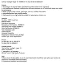 Linkes Auto-Scheinwerfer-Reparatur-Set 4F0998121 für Audi A6 S6 C6 2005-2011