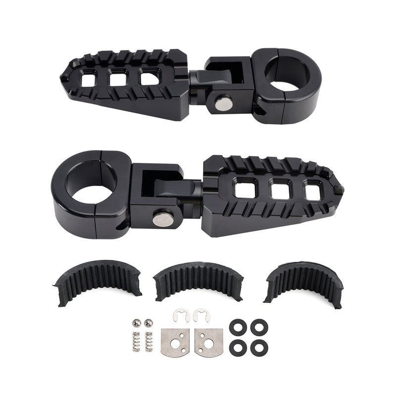 Universelle Fußrasten vorne, passend für Motorräder mit 1,25-Zoll-Lenkern