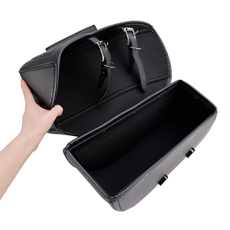 Sidan baksäck sadelväska färg -matchande bagage svart 42L för skoter motorcykel