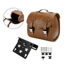Set Schnellverschluss-Satteltaschen mit Halterung, Gepäckaufbewahrung, braun, für Motorrad