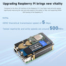 Raspberry Pi 5 PCIe Dwukanałowa płytka obrotowa z protokołem NVME Podwójny dysk twardy M.2
