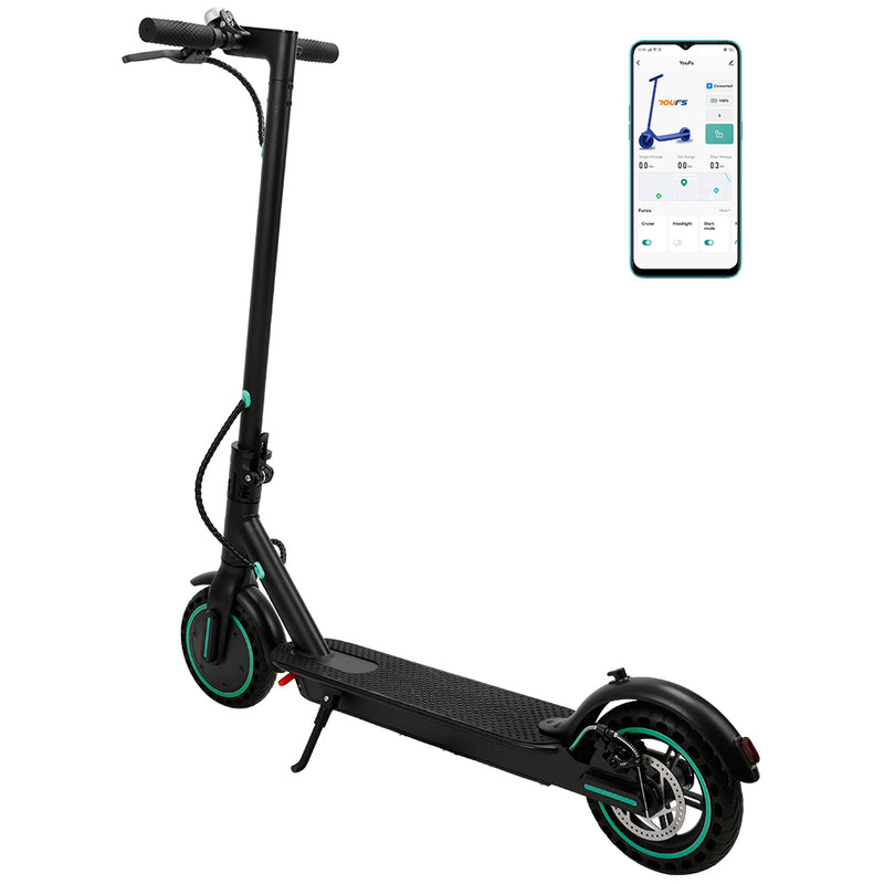 8,5" hopfällbar elscooter med app, 350W, 35km räckvidd, 30km/h, stadspendling