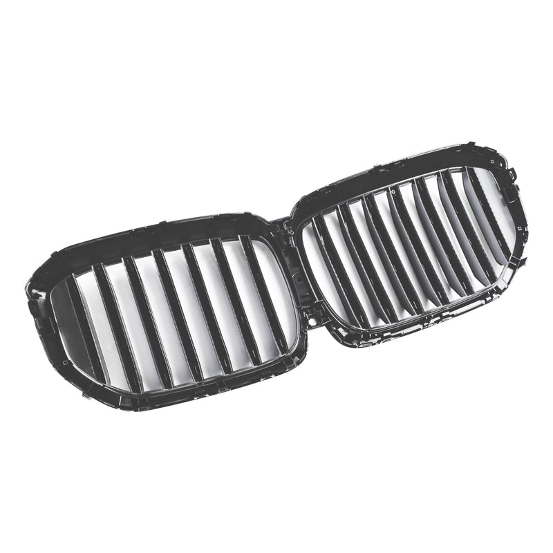 2024+ BMW G05 LCI X5 Single Line radiatorgrill blank svart for støtfangeren foran