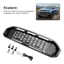 Černá mřížka předního nárazníku pro Ford Ranger T8 2019-2023 W/LED světlo