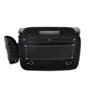 Heck Bag Pu Pu Side Saddle Tail Bag Bagasjepose Lagring Svart for motorsykkel