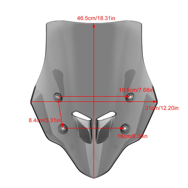 Parabrisas de motocicleta ABS adecuado para HONDA CB400X/CB500X 2019-2024