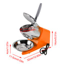 Elektrische Eiscrusher-Maschine mit EU-Stecker Eisraspel Schneekegelmaschine 500W