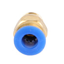 10 stk 6 mm 1/8" pneumatisk tryklufttilslutning push fitting konnektor