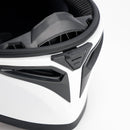 Prick motorcykelhjälm för vuxna, gata, integrerad hjälm, vit