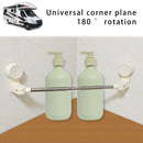 2x RV Shower Corner Storage Bar  Adjustable Stainless Steel Rod 11.8-23.6 inches