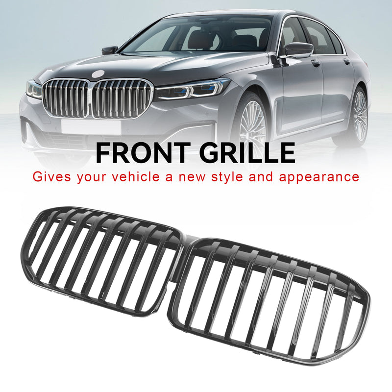 2019-2022 BMW 7-serie G11 G12 Single Lat Kylargrill blank svart