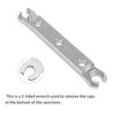 Schlüssel zum Entfernen der unteren Kappe aus Aluminium. Werkzeug zum Wiederaufbau der DVO Saphire/Onyx-Gabel