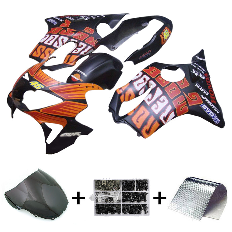 1999-2000 Honda CBR600 F4 Zestaw owiewek wtryskowych Korpus Plastik ABS