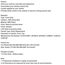 2008-2012 Volvo S40 V50 Gloss Black Front Bumper Honeycomb Grille Grill