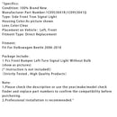 2006-2010 Volkswagen Beetle 1 Stück Frontstoßstange links Blinker 1C0953041R