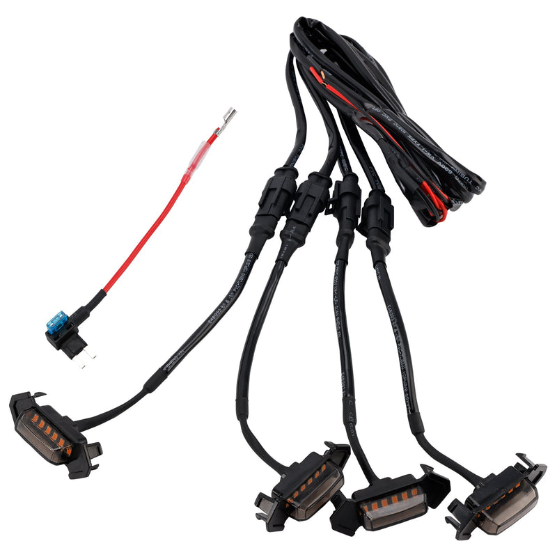 2016-2023 Toyota Tacoma Smoked Lens Amber Light Front Grille LED Light Kit