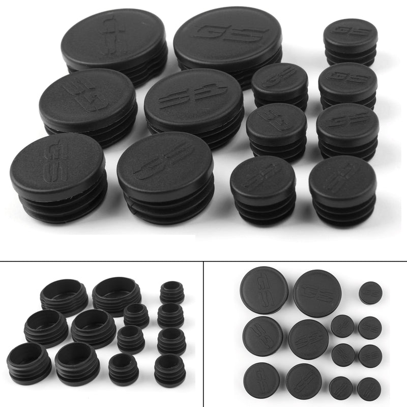 13 STK Rammehull Deksel Caps Plugger Dekorsett Passer til BMW R1200GS/LC/ADV 13-16 BK