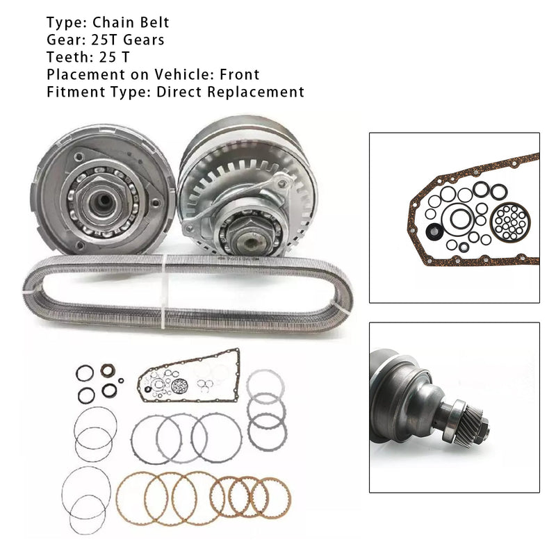2017 Sentra 1,6 l RE0F10E JF017E CVT-Getriebe-Master-Umbausatz mit Kettenriemen 25T