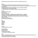 2013-2015 Land Rover LR2 LR023283 Rear Drive Shaft Assembly 986-209