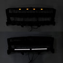 Matt Black Säähdyttimen säleikkö etukerroksen sauvalle, joka sopii Chevy Coloradolle 2016–2020, LEDillä