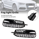 2013-2016 AUDI A3 S3 S-Line Front Lower Fog Light Cover Grille Grill