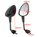 Mirror M8 Shorty left&right Black For Piaggio Vespa Sprint 50 125 150 Scooter