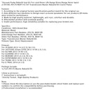 2013–2014 Pathfinder V6 3,5 l CVT-Getriebe Master Rebuild Kit Kupplungsscheiben F016E JF017E RE0F11E