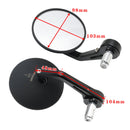 2x Custom Black CNC Aluminium Bar End Sidespejle til Street Twin & Scrambler