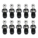 10 Stk CAT40 45° 0,589" Grad Stram Knop Holdeknap Passer til HAAS CAT CNC Sølv