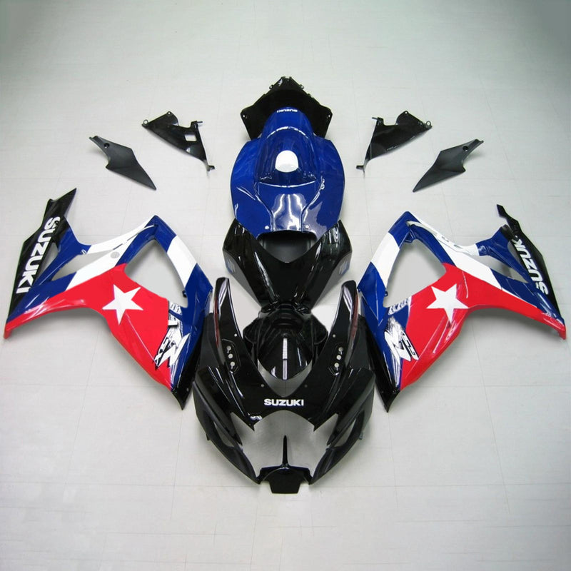 2006-2007 K6 Suzuki GSXR 600/750 Kit de carenagem de injeção de corpo de plástico