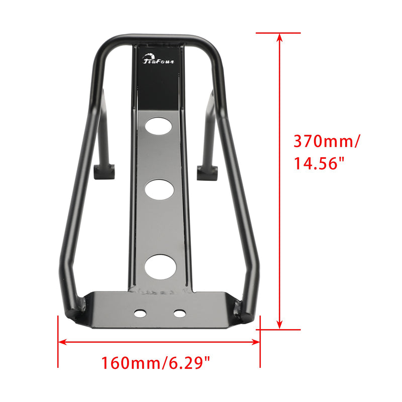 Keskiteline tavarateline Scratch Guard Protector - Musta istuvuus Honda Dax 125 ST 125 2021-2023