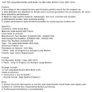 2007–2010 Mercedes W204 C-Klasse Linke Rückleuchte Lampenfassung mit Glühbirnen