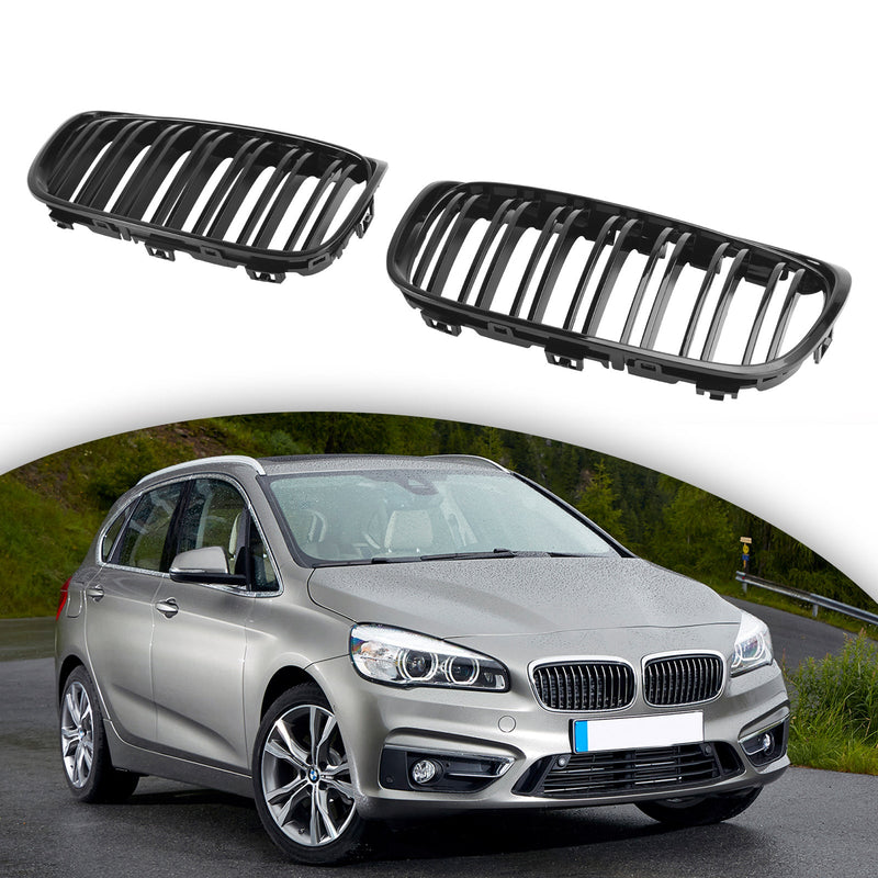 2015-2018 BMW 2-serie Gran Tourer F45 F46 frontgitter blank svart