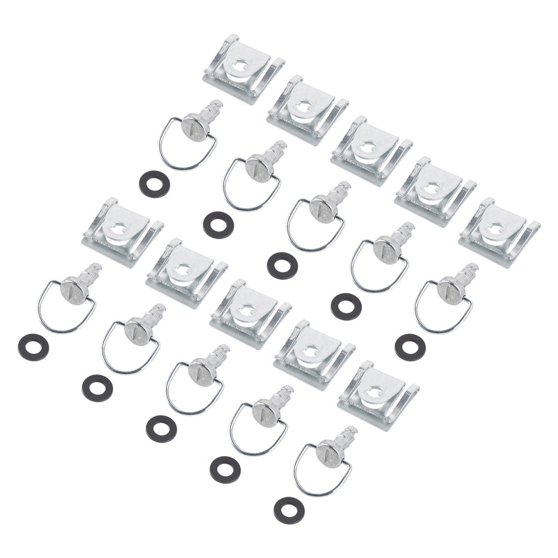 14mm Schnellverschluss-Set mit 10 Verkleidungsschrauben, Stehbolzen, Vierteldrehung + Clips