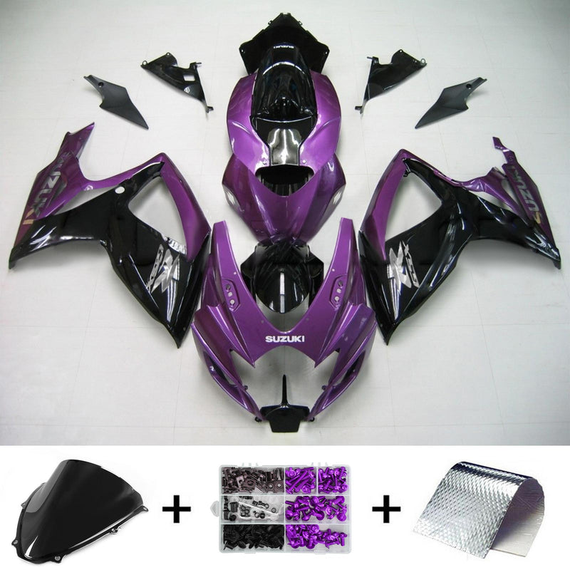 2006-2007 K6 Suzuki GSXR 600/750 insprutningsskyddssats kropp plast