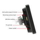 Reproductor MP5 Bluetooth inalámbrico portátil Carplay con pantalla de 10,26 pulgadas para coche + cámara de 4 LED