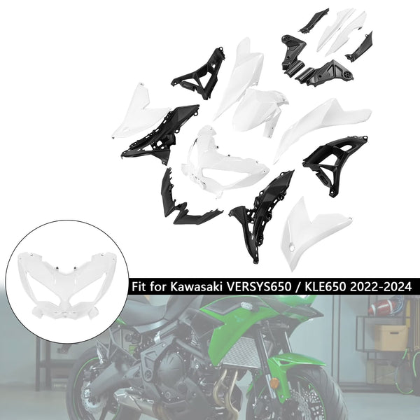 Zestaw owiewki nadwozia ABS z wtryskiem do Kawasaki VERSYS 650 KLE 2022-2024 03 #