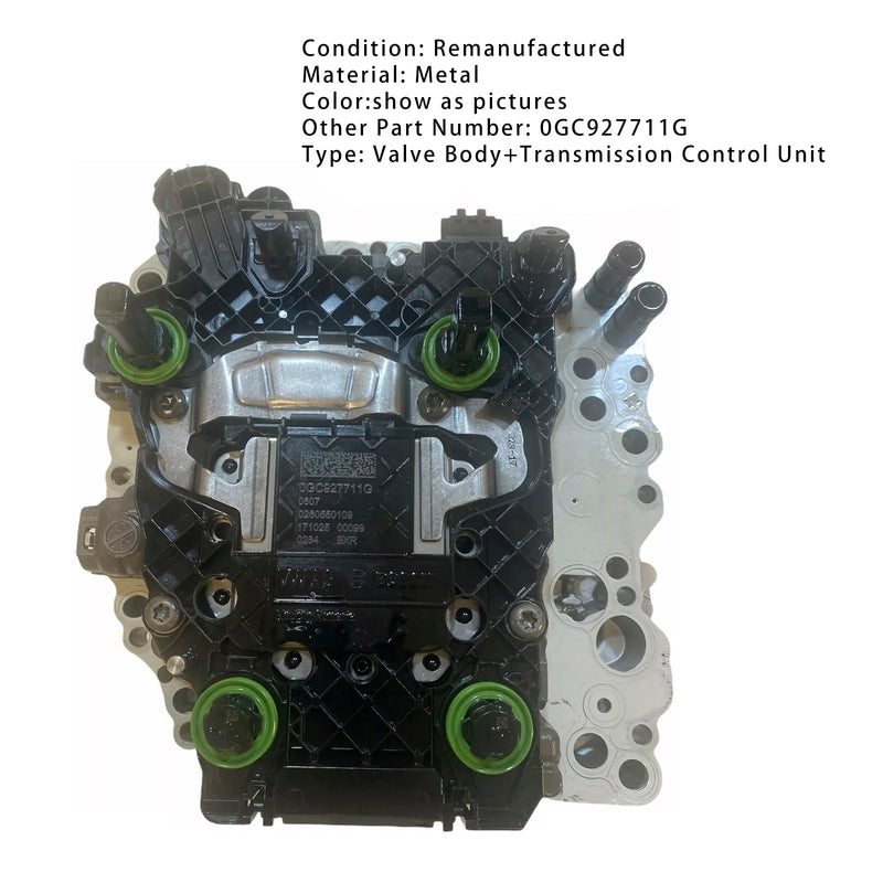 2014–2021 Audi S3 Golf R Cupra 2.0 TSI TSI Auto DSG Mechatronics Unit TCU+Venttiilin runko 0GC927711