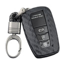 Autoschlüsselhülle aus Leder und Silikon mit Schnalle für Toyota Camry