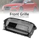 RS3 Style Front Honeycomb Bumper Grill für Audi A3 S3 2013-2016 mit Quattro