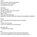 2016–2018 Audi A4 B9 2 Stück Front Nebelscheinwerfer Grill untere Stoßstange Grill