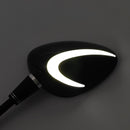 Black LED Turn Signal Mirror Pair 10mm Right-hand threading For Piaggio Vespa